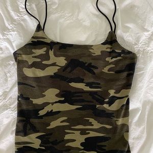 Small SHEIN Camo Cami tank